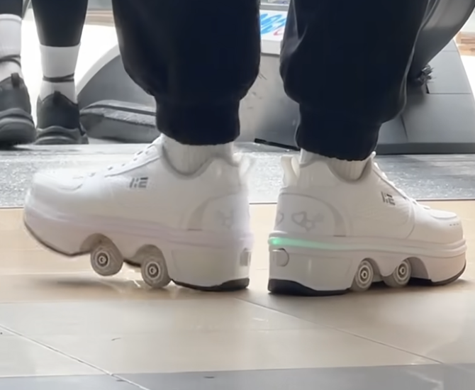 Shoes or Skates? One-Click Transforming Shoes